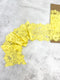 Yellow Stretch Lace Trim Remnant 1 yard 32 inches length SLT00311